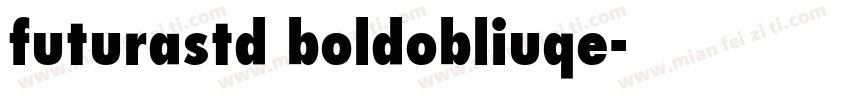 futurastd boldobliuqe字体转换